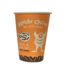 Стакан бумажный 340 мл, Monster, рукав 50 шт.