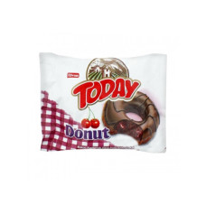 Пончик бисквитный Elvan Today Donut, вишнёвый