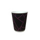 Стакан гофрированный 250 мл. Black Web, рукав 20 шт.