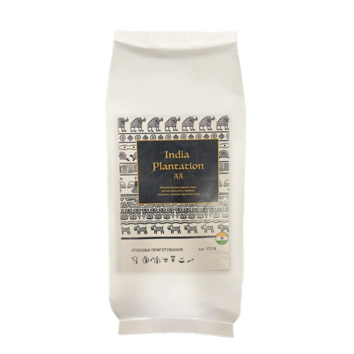 Кава в зернах India Plantation AA, 1000г