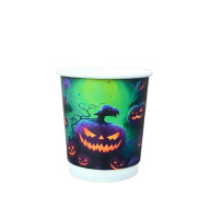 Стакан двухслойный 185 мл, Halloween, рукав 50 шт.
