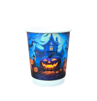 Стакан двухслойный 270 мл, Halloween, рукав 25 шт.