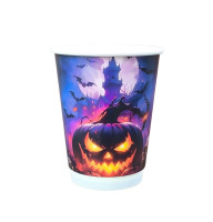 Стакан двухслойный 400 мл, Halloween, рукав 25 шт.