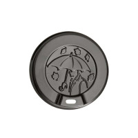 Кришка пластикова, ST-90 мм Осінь (чорна) (50 шт.) Кришка пластикова, ST-90 мм Осінь (чорна) (50 шт.)