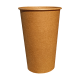 Стакан бумажный 500 мл. Крафт Премиум, рукав 50 шт.