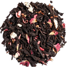 Чай "Бархатные облака" чёрный байховый с ягодами и ароматом клубники, 100г