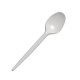 Одноразовые пластиковые ложки столовые 17 см, белые, 100 шт.