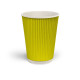 Стакан гофрований 500 мл. жовтий, рукав 20 шт.