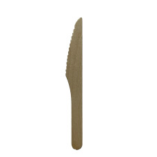 Одноразові дерев'яні ножі 165мм, 100 шт.
