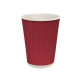 Стакан гофрированный 500 мл. красный, рукав 20 шт.