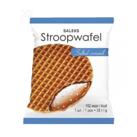 Stroopwafels вафлі голландські Saleks з карамельно-солоною начинкою, 33г